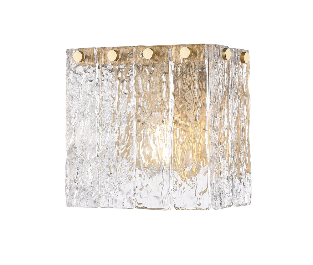 Z-Lite Canada - One Light Wall Sconce - Glacier - Modern Gold- Union Lighting Luminaires Decor