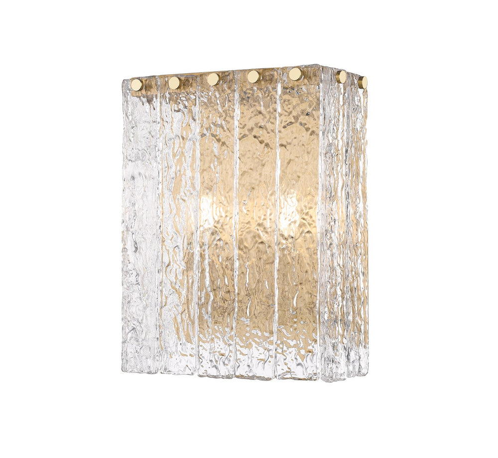 Z-Lite Canada - Two Light Wall Sconce - Glacier - Modern Gold- Union Lighting Luminaires Decor