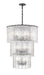 Z-Lite Canada - 12 Light Chandelier - Glacier - Matte Black- Union Lighting Luminaires Decor