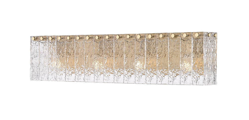 Z-Lite Canada - Four Light Vanity - Glacier - Modern Gold- Union Lighting Luminaires Decor