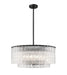 Z-Lite Canada - Ten Light Pendant - Glacier - Matte Black- Union Lighting Luminaires Decor