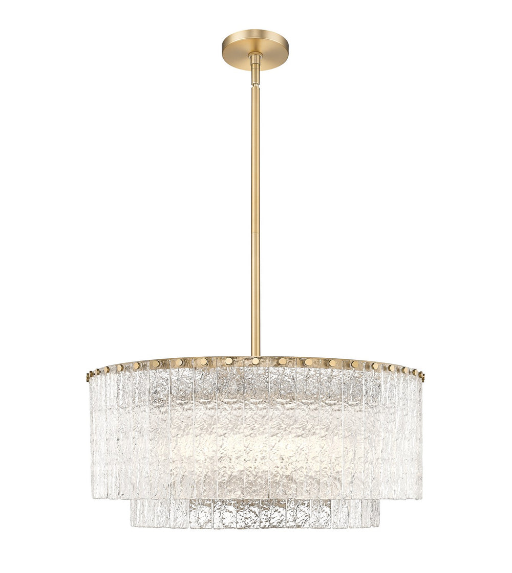 Z-Lite Canada - Ten Light Pendant - Glacier - Modern Gold- Union Lighting Luminaires Decor
