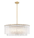 Z-Lite Canada - 12 Light Pendant - Glacier - Modern Gold- Union Lighting Luminaires Decor