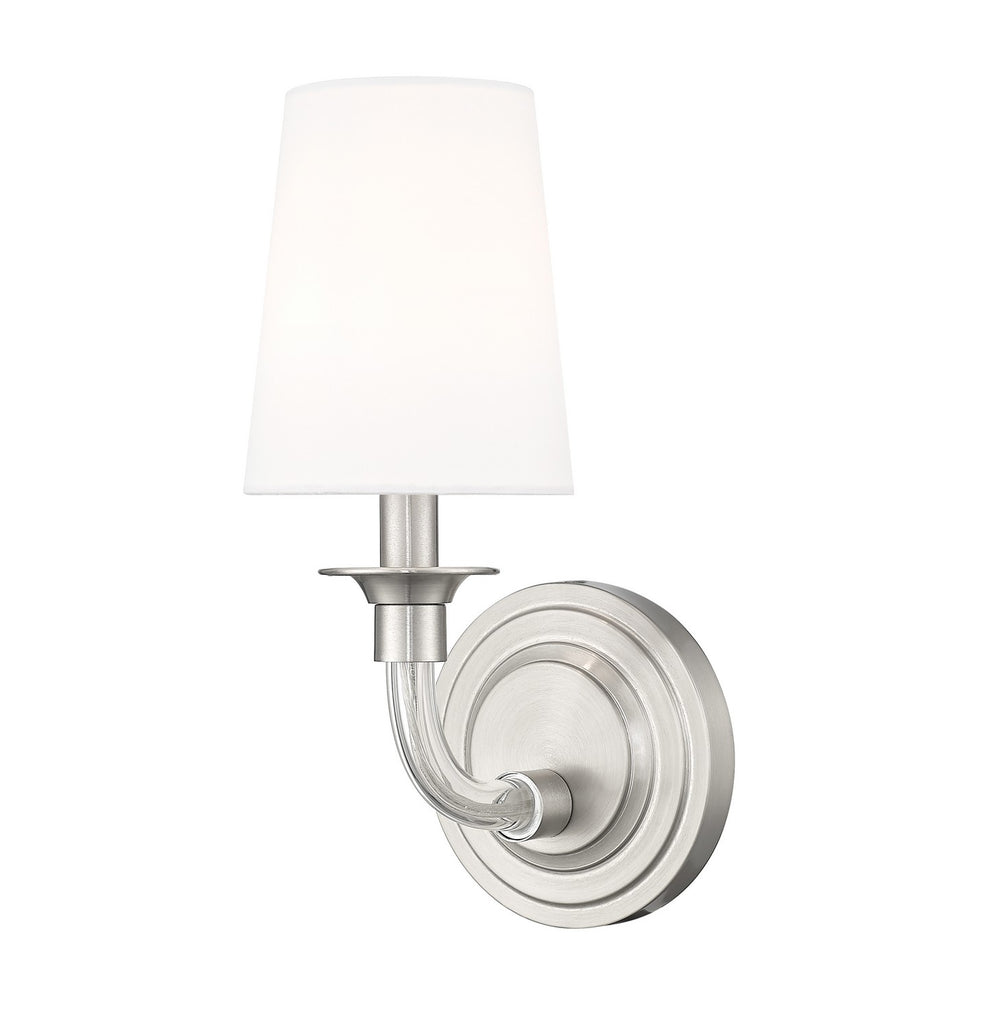 Z-Lite Canada - One Light Wall Sconce - Katerina - Brushed Nickel- Union Lighting Luminaires Decor