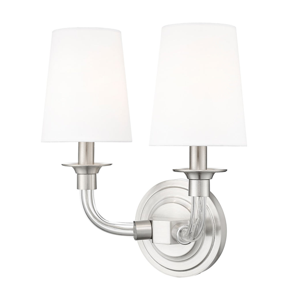 Z-Lite Canada - Two Light Wall Sconce - Katerina - Brushed Nickel- Union Lighting Luminaires Decor