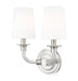 Z-Lite Canada - Two Light Wall Sconce - Katerina - Brushed Nickel- Union Lighting Luminaires Decor