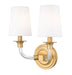 Z-Lite Canada - Two Light Wall Sconce - Katerina - Rubbed Brass- Union Lighting Luminaires Decor