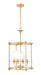 Z-Lite Canada - Four Light Chandelier - Katerina - Rubbed Brass- Union Lighting Luminaires Decor