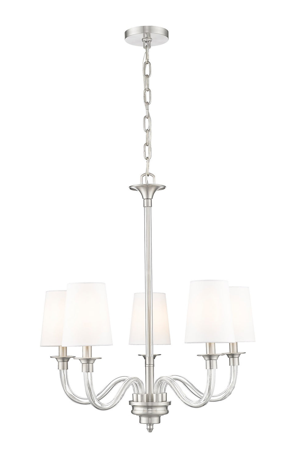 Z-Lite Canada - Five Light Chandelier - Katerina - Brushed Nickel- Union Lighting Luminaires Decor