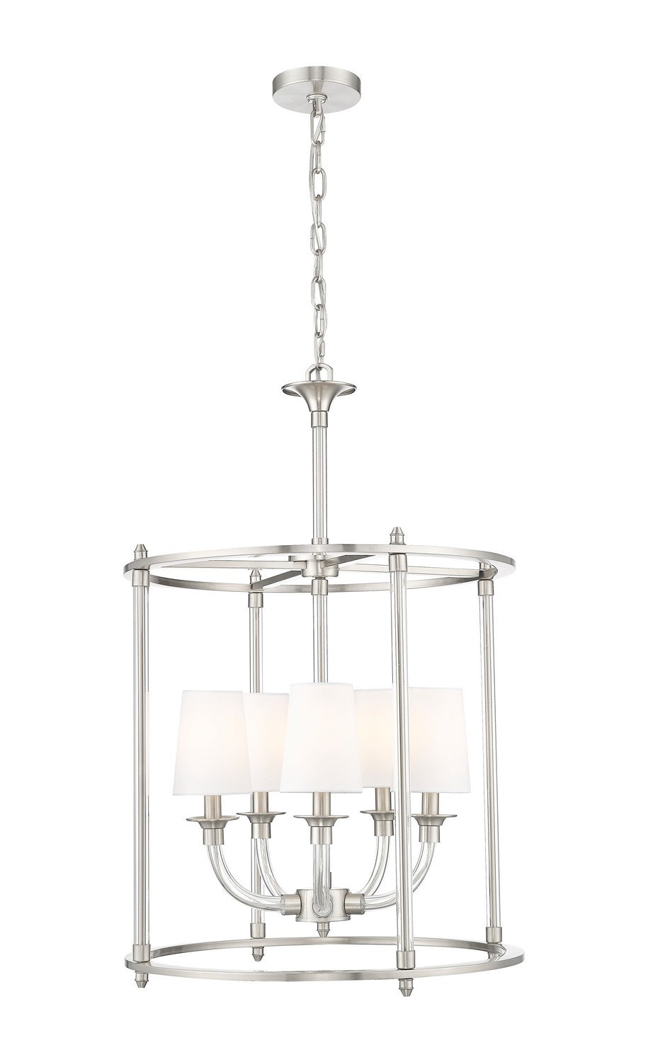 Z-Lite Canada - Five Light Chandelier - Katerina - Brushed Nickel- Union Lighting Luminaires Decor