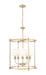 Z-Lite Canada - Five Light Chandelier - Katerina - Rubbed Brass- Union Lighting Luminaires Decor