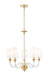 Z-Lite Canada - Five Light Chandelier - Katerina - Rubbed Brass- Union Lighting Luminaires Decor
