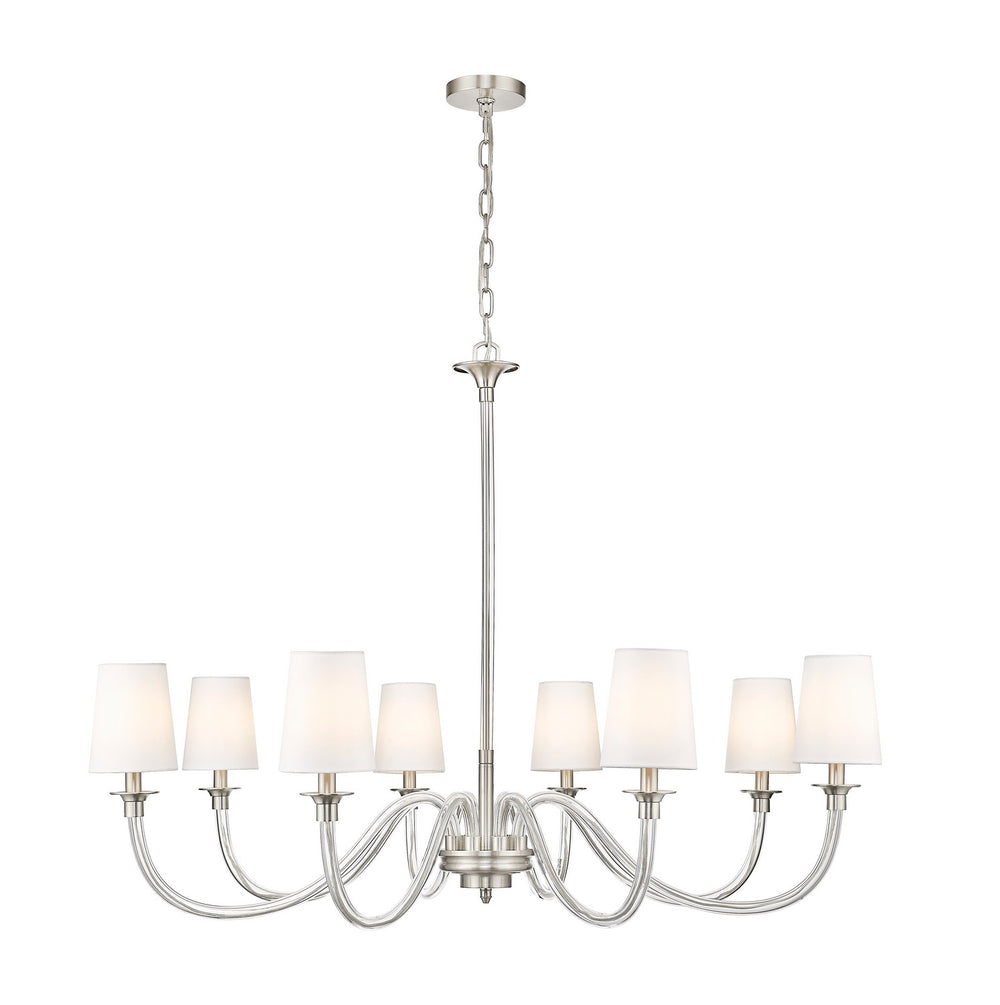 Z-Lite Canada - Eight Light Chandelier - Katerina - Brushed Nickel- Union Lighting Luminaires Decor
