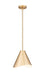 Z-Lite Canada - One Light Pendant - Aria - Modern Gold- Union Lighting Luminaires Decor