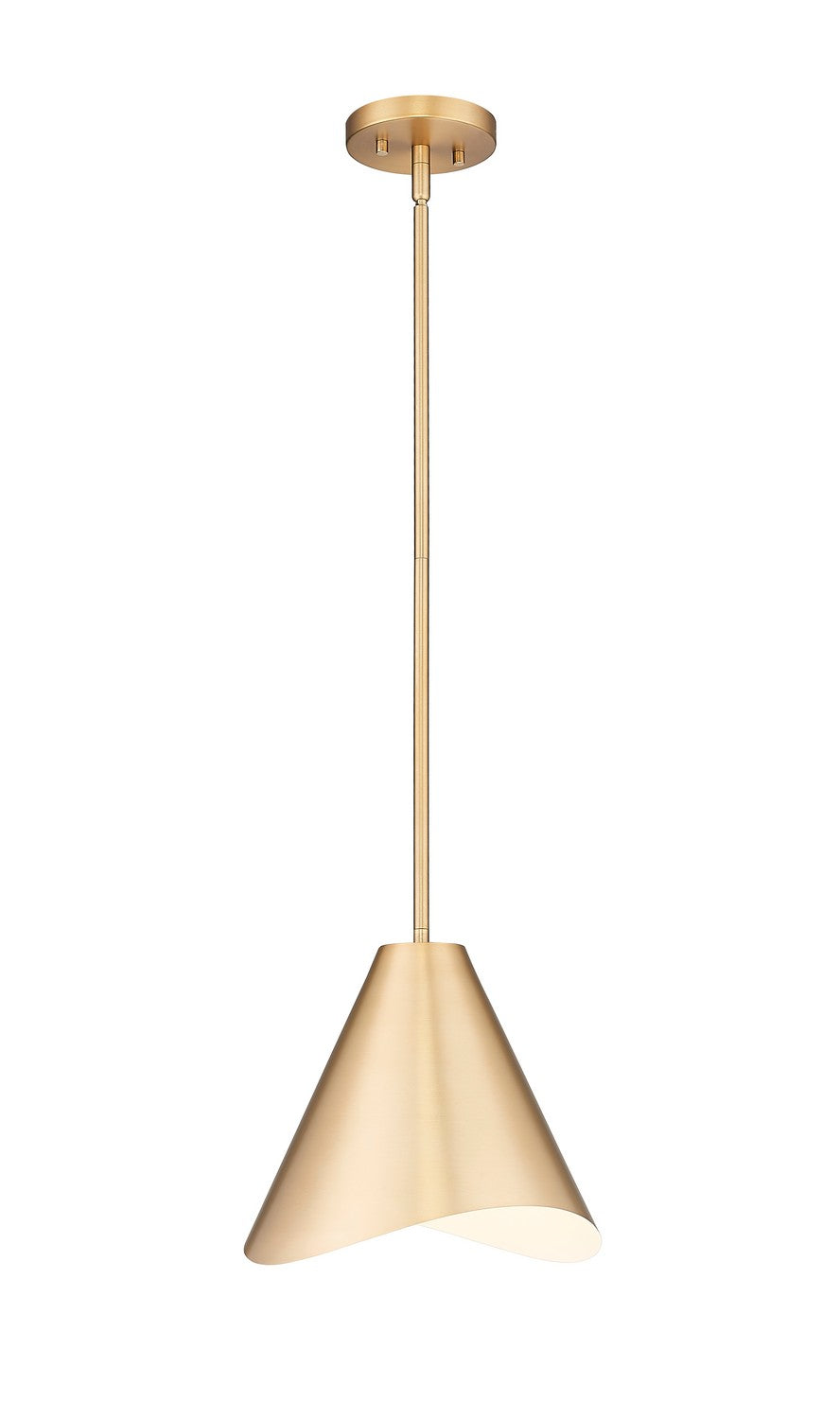 Z-Lite Canada - One Light Pendant - Aria - Modern Gold- Union Lighting Luminaires Decor