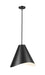 Z-Lite Canada - One Light Pendant - Aria - Matte Black- Union Lighting Luminaires Decor