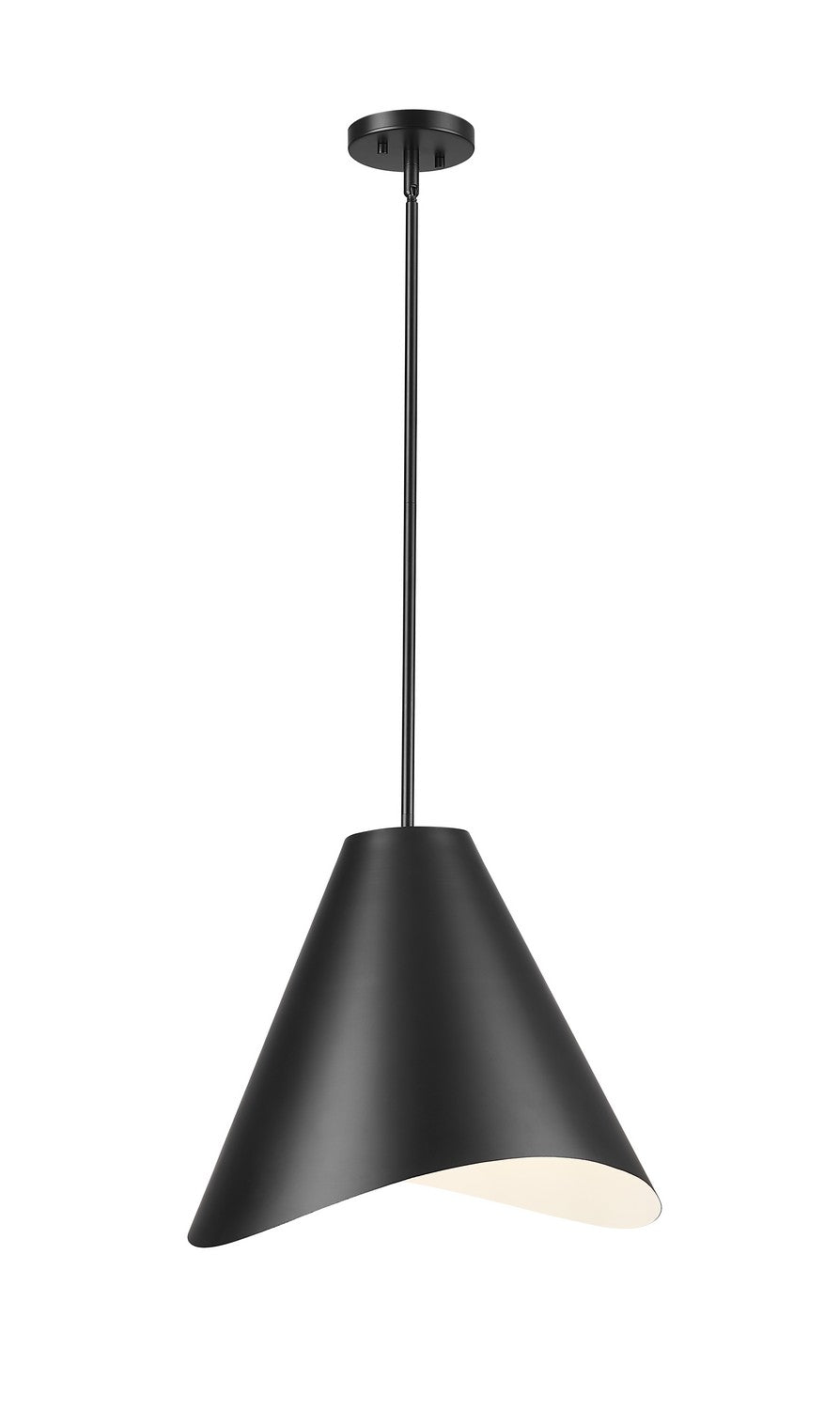 Z-Lite Canada - One Light Pendant - Aria - Matte Black- Union Lighting Luminaires Decor