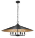 Z-Lite Canada - Six Light Pendant - Rialto - Matte Black- Union Lighting Luminaires Decor