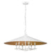 Z-Lite Canada - Six Light Pendant - Rialto - Matte White- Union Lighting Luminaires Decor