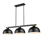 Z-Lite Canada - Three Light Billiard - Bronte - Matte Black + Rubbed Brass- Union Lighting Luminaires Decor