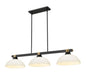 Z-Lite Canada - Three Light Billiard - Bronte - Matte Black + Rubbed Brass- Union Lighting Luminaires Decor