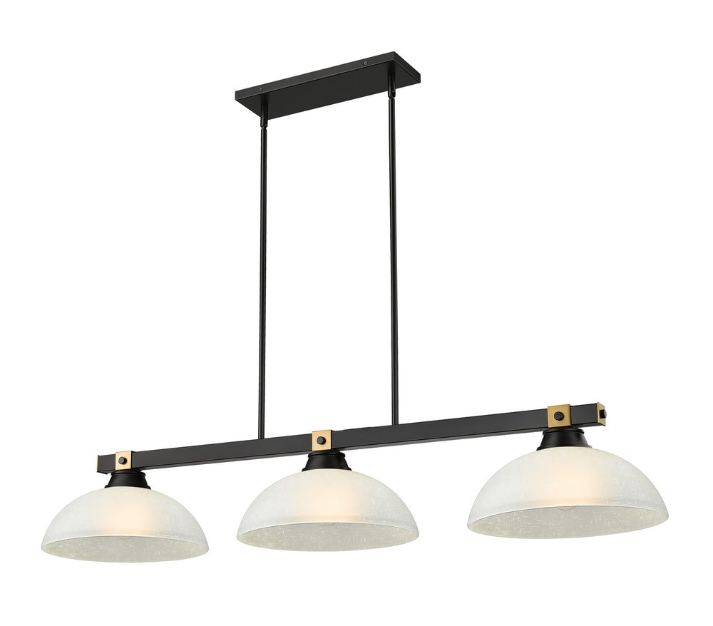Z-Lite Canada - Three Light Billiard - Bronte - Matte Black + Rubbed Brass- Union Lighting Luminaires Decor