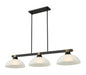 Z-Lite Canada - Three Light Billiard - Bronte - Matte Black + Rubbed Brass- Union Lighting Luminaires Decor
