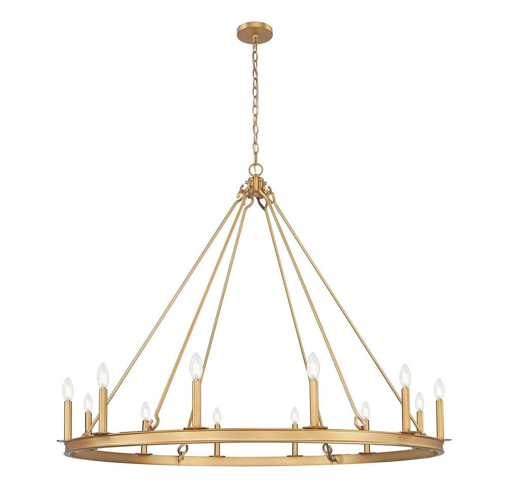 Z-Lite Canada - 12 Light Chandelier - Barclay - Rubbed Brass- Union Lighting Luminaires Decor