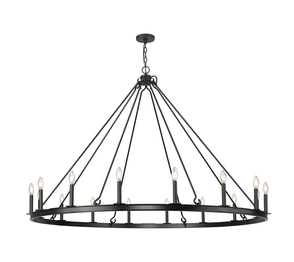 Z-Lite Canada - 16 Light Chandelier - Barclay - Matte Black- Union Lighting Luminaires Decor