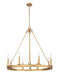 Z-Lite Canada - Eight Light Chandelier - Barclay - Rubbed Brass- Union Lighting Luminaires Decor