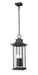 Z-Lite Canada - Four Light Outdoor Chain Mount Ceiling Fixture - Tiberius - Black- Union Lighting Luminaires Decor