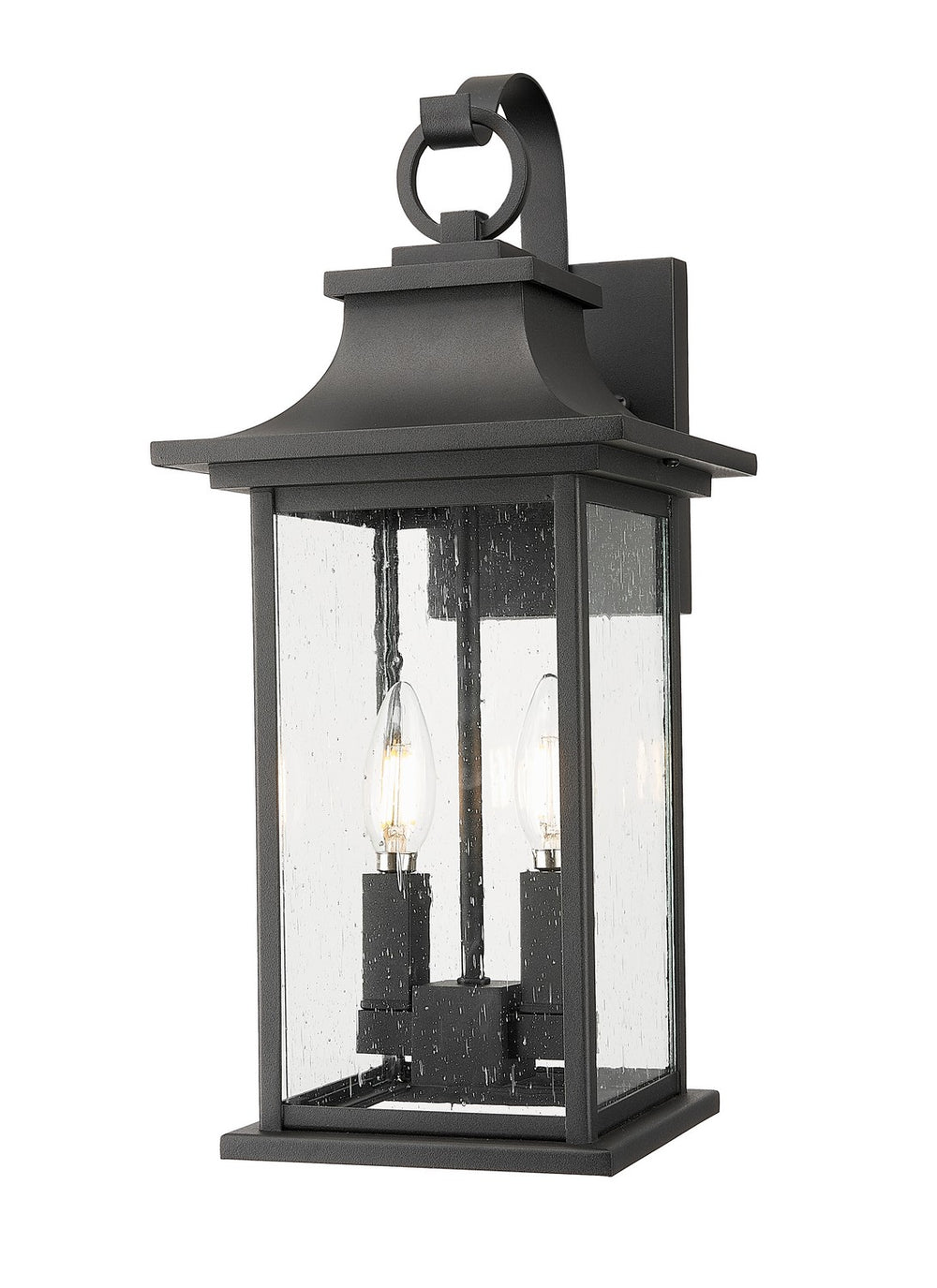 Z-Lite Canada - Two Light Outdoor Wall Sconce - Tiberius - Black- Union Lighting Luminaires Decor