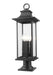 Z-Lite Canada - Four Light Outdoor Pier Mounted Fixture - Tiberius - Black- Union Lighting Luminaires Decor