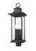 Z-Lite Canada - Four Light Outdoor Post Mount Fixture - Tiberius - Black- Union Lighting Luminaires Decor