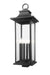 Z-Lite Canada - Six Light Outdoor Post Mount Fixture - Tiberius - Black- Union Lighting Luminaires Decor