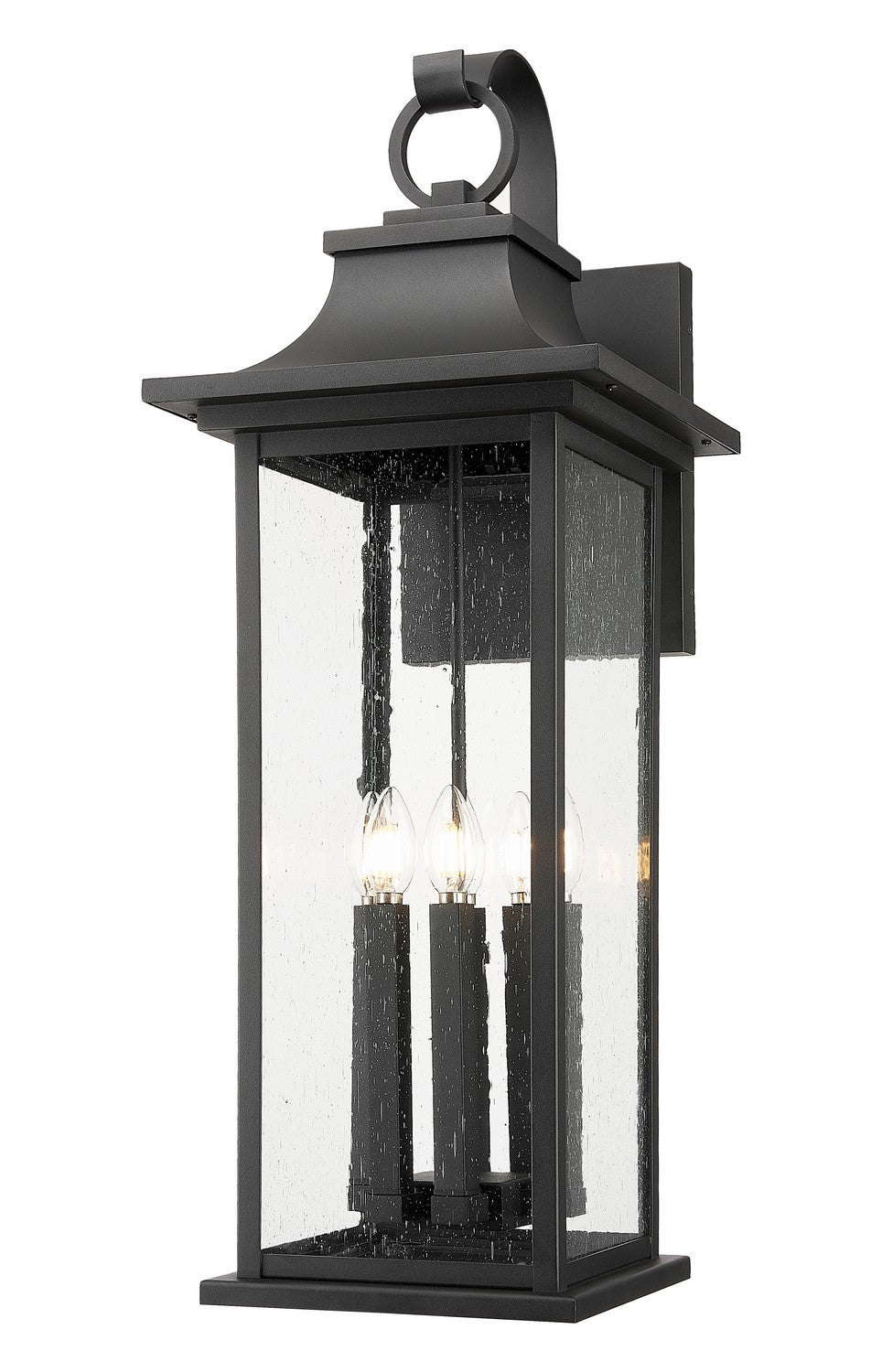 Z-Lite Canada - Six Light Outdoor Wall Light - Tiberius - Black- Union Lighting Luminaires Decor