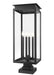 Z-Lite Canada - Four Light Outdoor Pier Mounted Fixture - Nova - Black- Union Lighting Luminaires Decor