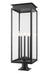 Z-Lite Canada - Five Light Outdoor Pier Mounted Fixture - Nova - Black- Union Lighting Luminaires Decor