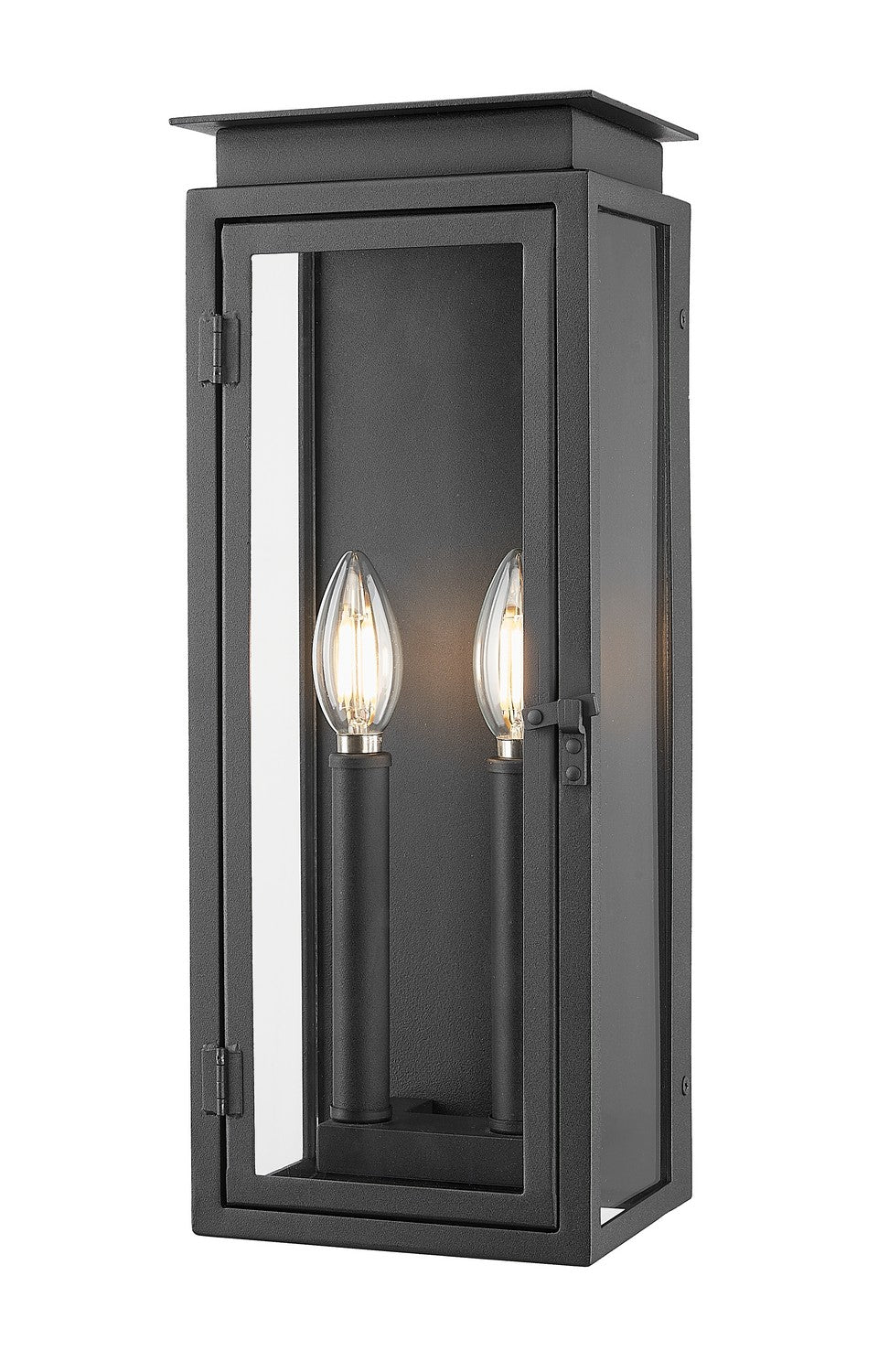 Z-Lite Canada - Two Light Outdoor Wall Sconce - Nova - Black- Union Lighting Luminaires Decor