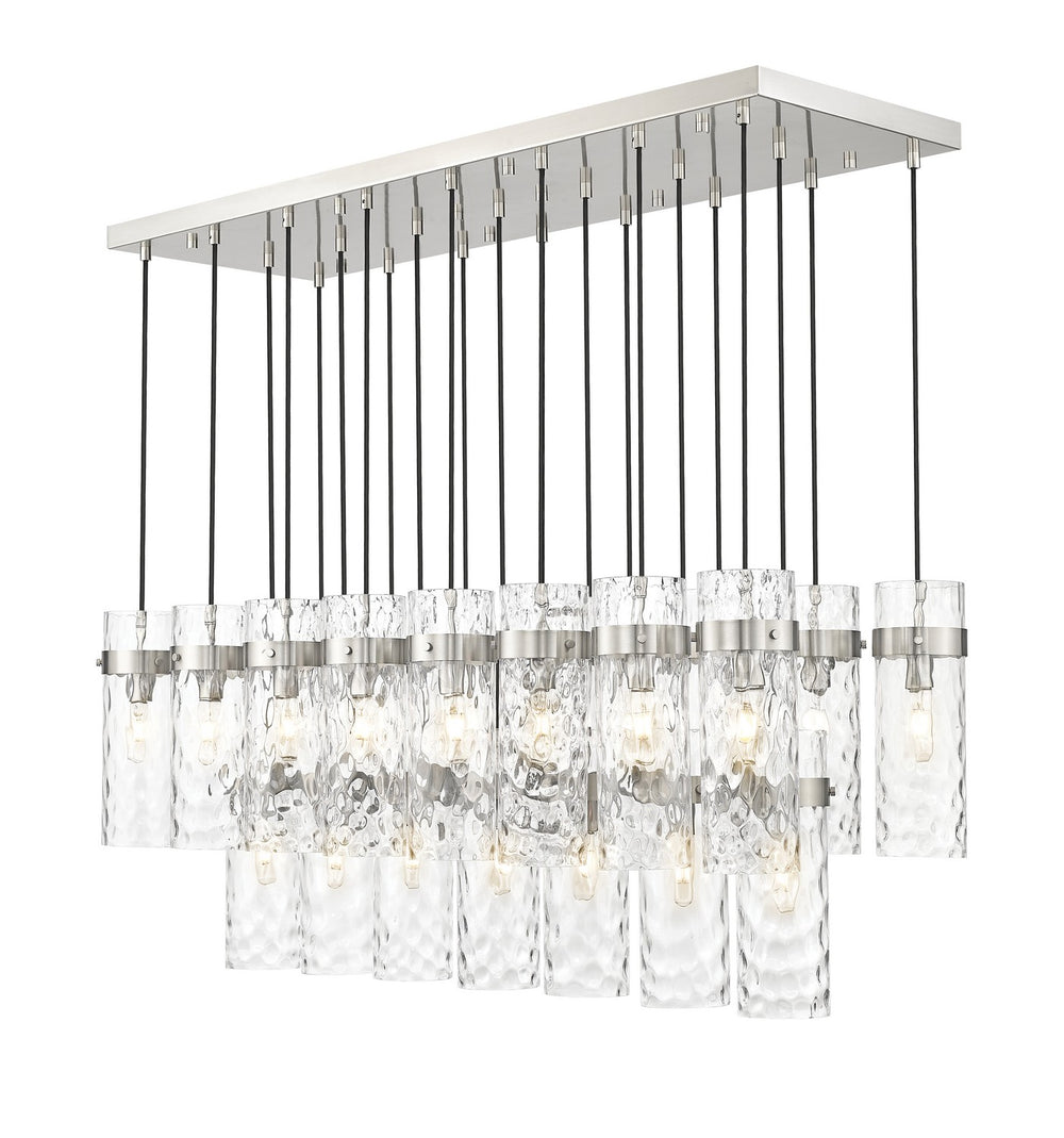 Z-Lite Canada - 23 Light Linear Chandelier - Fontaine - Brushed Nickel- Union Lighting Luminaires Decor