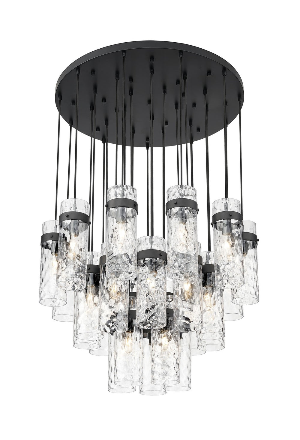 Z-Lite Canada - 27 Light Chandelier - Fontaine - Matte Black- Union Lighting Luminaires Decor