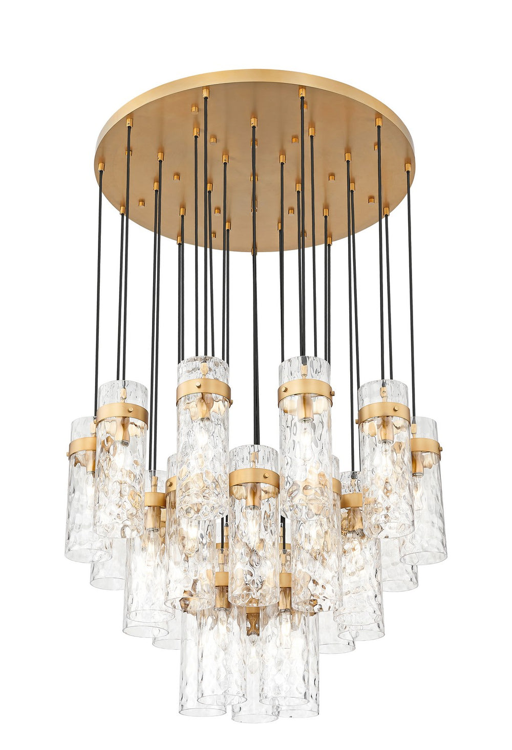 Z-Lite Canada - 27 Light Chandelier - Fontaine - Rubbed Brass- Union Lighting Luminaires Decor