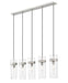 Z-Lite Canada - Five Light Linear Chandelier - Fontaine - Brushed Nickel- Union Lighting Luminaires Decor