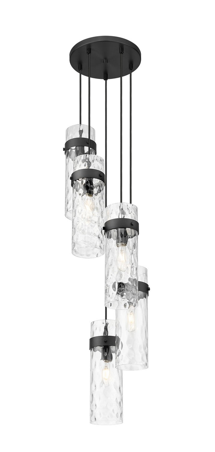 Z-Lite Canada - Five Light Chandelier - Fontaine - Matte Black- Union Lighting Luminaires Decor
