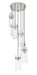 Z-Lite Canada - Seven Light Chandelier - Fontaine - Brushed Nickel- Union Lighting Luminaires Decor