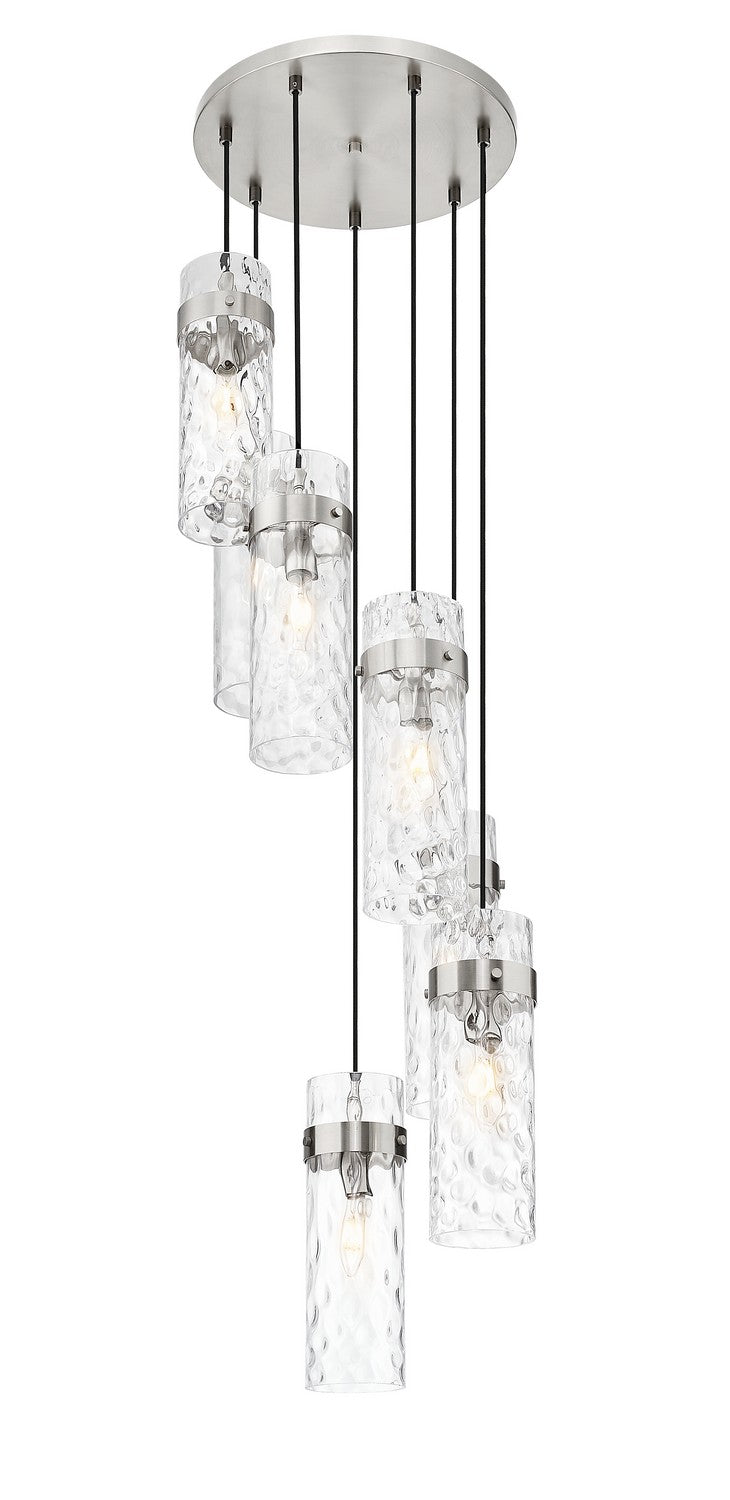 Z-Lite Canada - Seven Light Chandelier - Fontaine - Brushed Nickel- Union Lighting Luminaires Decor