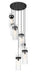 Z-Lite Canada - Seven Light Chandelier - Fontaine - Matte Black- Union Lighting Luminaires Decor