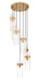 Z-Lite Canada - Seven Light Chandelier - Fontaine - Rubbed Brass- Union Lighting Luminaires Decor