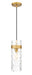 Z-Lite Canada - One Light Pendant - Fontaine - Rubbed Brass- Union Lighting Luminaires Decor