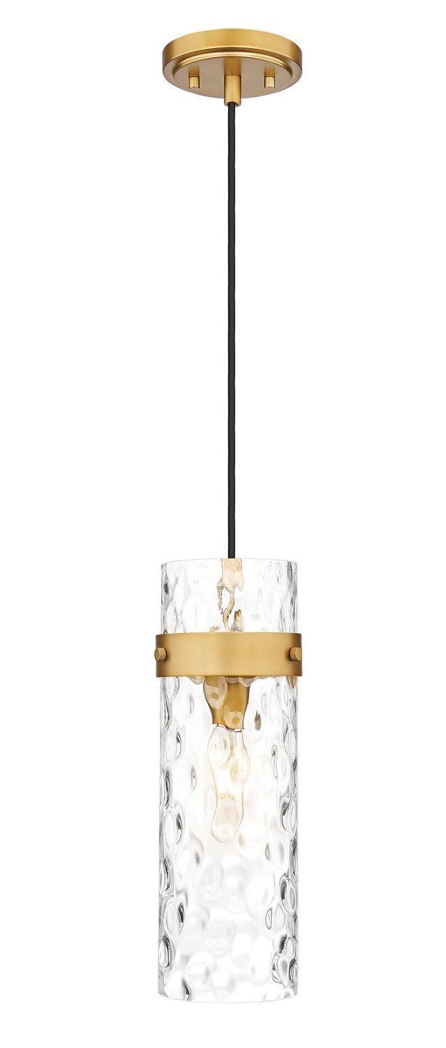 Z-Lite Canada - One Light Pendant - Fontaine - Rubbed Brass- Union Lighting Luminaires Decor